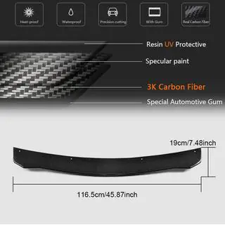 Frontstoßstange Lippe V2 Aufsatz (für Base, Carbon) Alfa Romeo Giulia 2016-2022 Foto 3