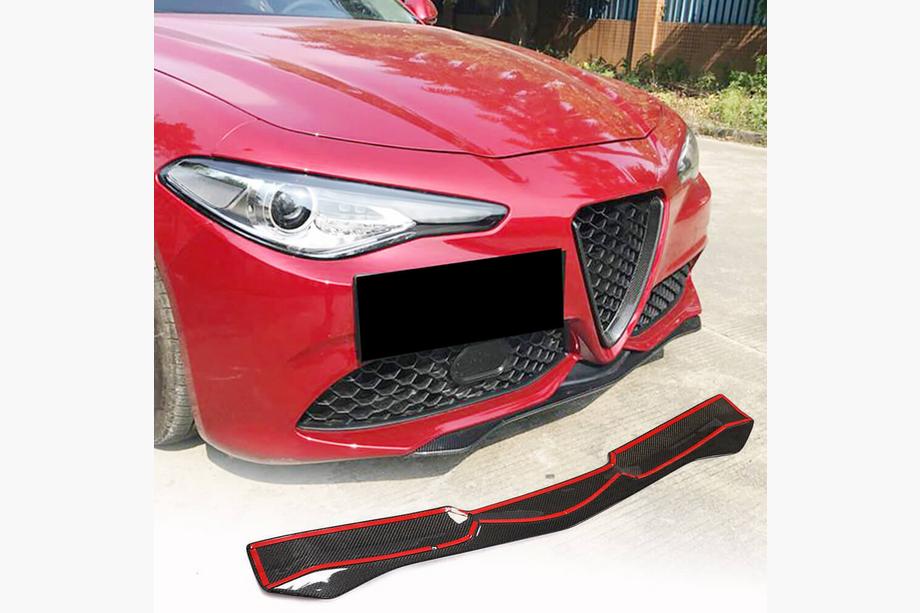 Alfa Romeo Giulia 2016-2022 Frontlippe Stoßstange Aufsatz (für Sport, Carbon) Image
