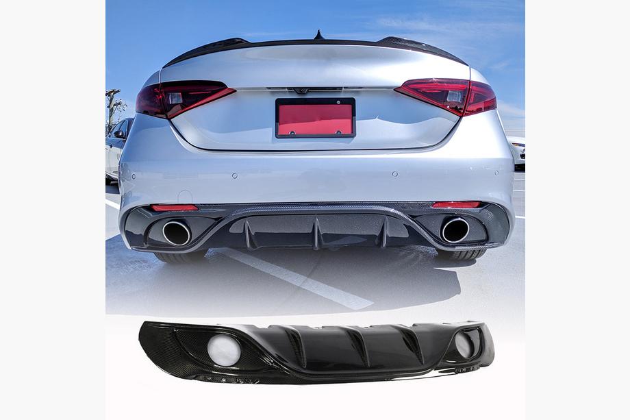 Alfa Romeo Giulia 2016-2022 Heckdiffusor (für Sport, Carbon) Image