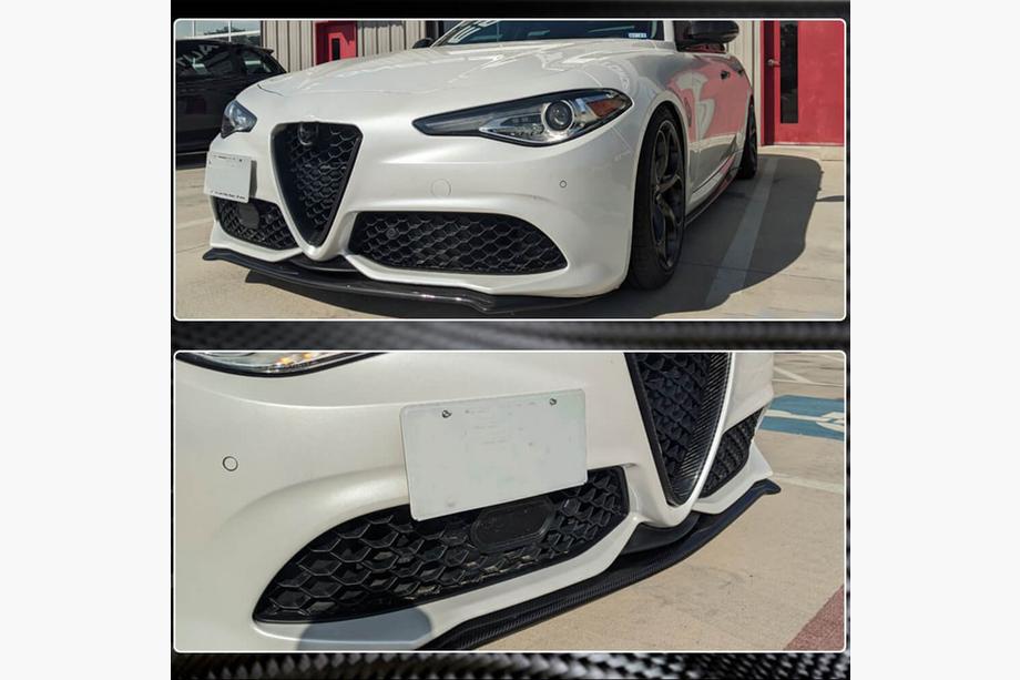 Alfa Romeo Giulia 2016-2022 Frontlippe V2 (für Sport, Carbon) Foto 5