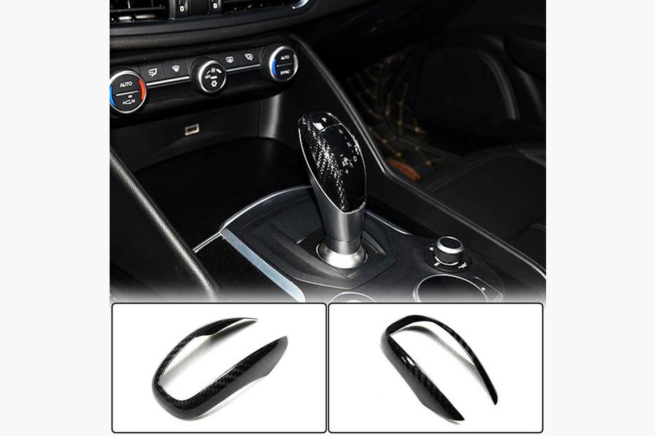 Alfa Romeo Giulia 2016-2022 Schaltknauf Abdeckung (Dry Carbon) Foto 2