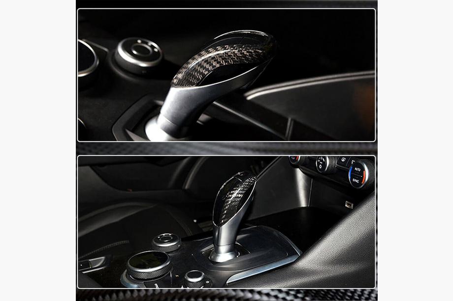 Alfa Romeo Giulia 2016-2022 Schaltknauf Abdeckung (Dry Carbon) Foto 4