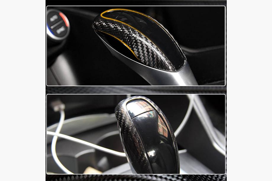 Alfa Romeo Giulia 2016-2022 Schaltknauf Abdeckung (Dry Carbon) Foto 5