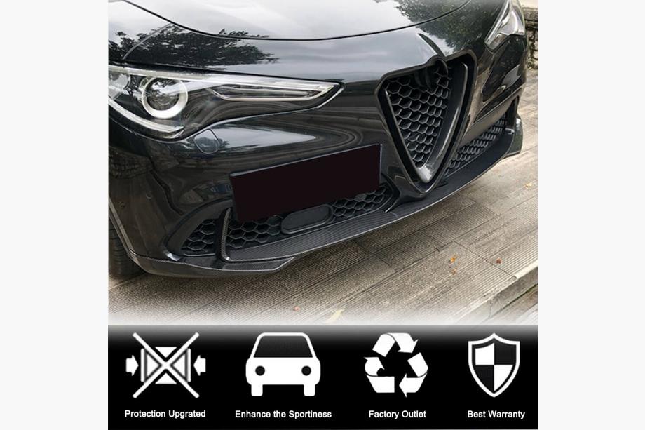 Alfa Romeo Stelvio 2016- Frontlippe (für Base, 2017-2023, ABS) Foto 3