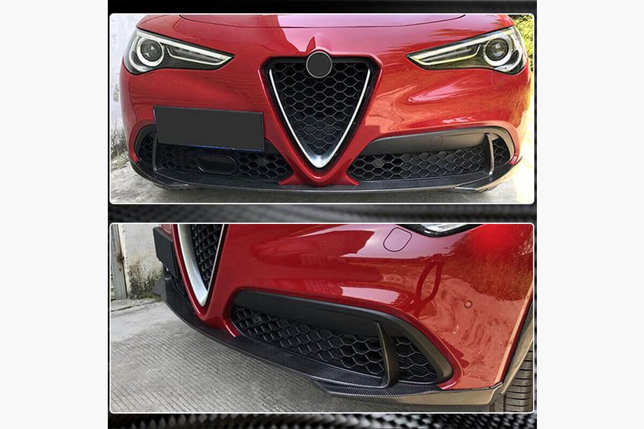 Alfa Romeo Stelvio 2016- Frontlippe (für Base, 2017-2023, ABS) Foto 5