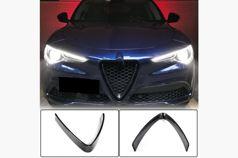 Alfa Romeo Stelvio 2016- Kühlergrill Abdeckung (2017-2023, Trockencarbon) Image