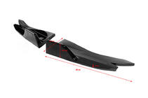 Universelle Flap Aufsätze für Heckstoßstange Typ-D (2 Stk, Schwarz Glanz, ABS-Kunststoff) Foto 2