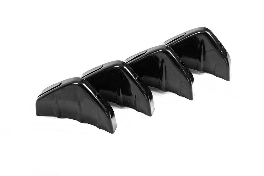 Universal Heckdiffusor Typ-D (4 Stk, Schwarz Glanz, ABS-Kunststoff) Foto 6