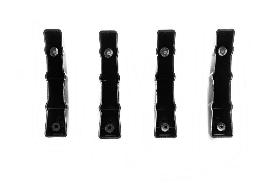Universal Heckdiffusor Typ-D (4 Stk, Schwarz Glanz, ABS-Kunststoff) Foto 7