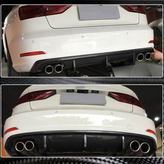 Heckstoßstangen-Diffusor V1 (für Base Sedan 2012-2016, Carbon) Foto 4