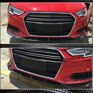 Frontstoßstangen-Lippe Lip V1 (für Base 2017-2020 Sedan, Carbon) Foto 4