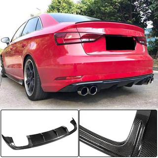 Heckstoßstangen-Diffusor (für Base Sedan 2017-2020, Carbon) Foto 1