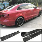 Audi A3 2012-2020 Seitenschweller (für Base Sedan, Carbon) Foto 1