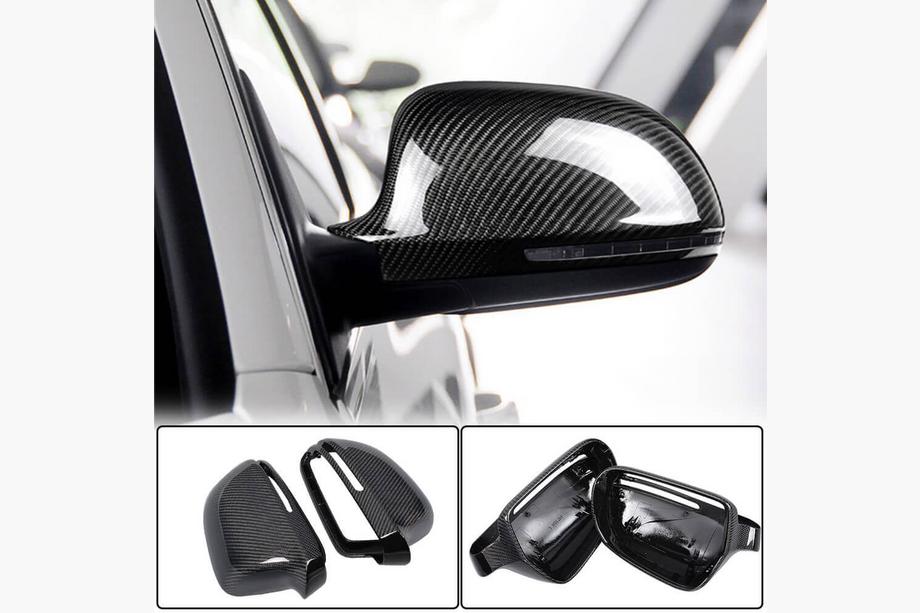 Audi A3 2003-2012 Spiegelabdeckungen Ersatz Style (Carbon) Image