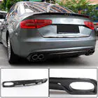 Audi A4 B8 2007-2015 Heckstoßstangendiffusor (für Base 2011-2015, Carbon) Foto 1