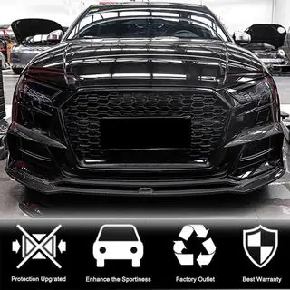 Nebelscheinwerferblenden V2 (für S-Line Sedan 2015-2019, Carbon) Foto 2