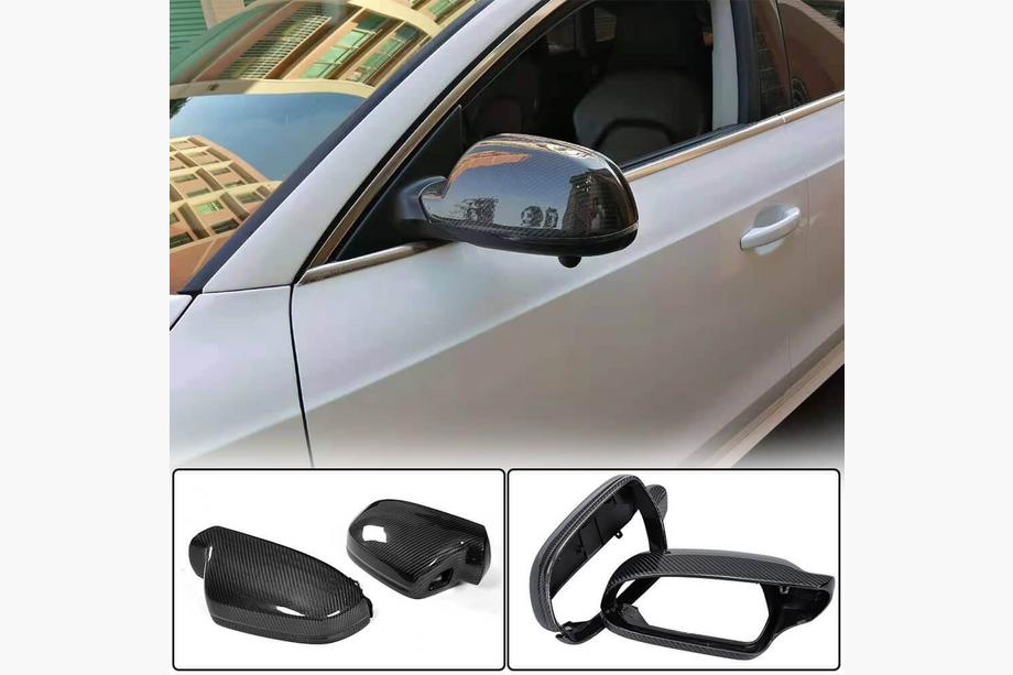Audi A4 B8 2007-2015 Spiegelabdeckungen (2011-2015, Carbon) Foto 1