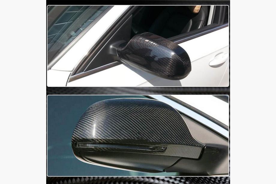 Audi A4 B8 2007-2015 Spiegelabdeckungen (2011-2015, Carbon) Foto 3