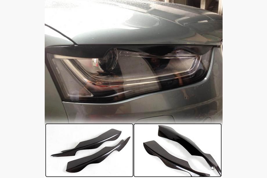 Audi A4 B8 2007-2015 Scheinwerferblenden (2011-2015, Carbon) Image