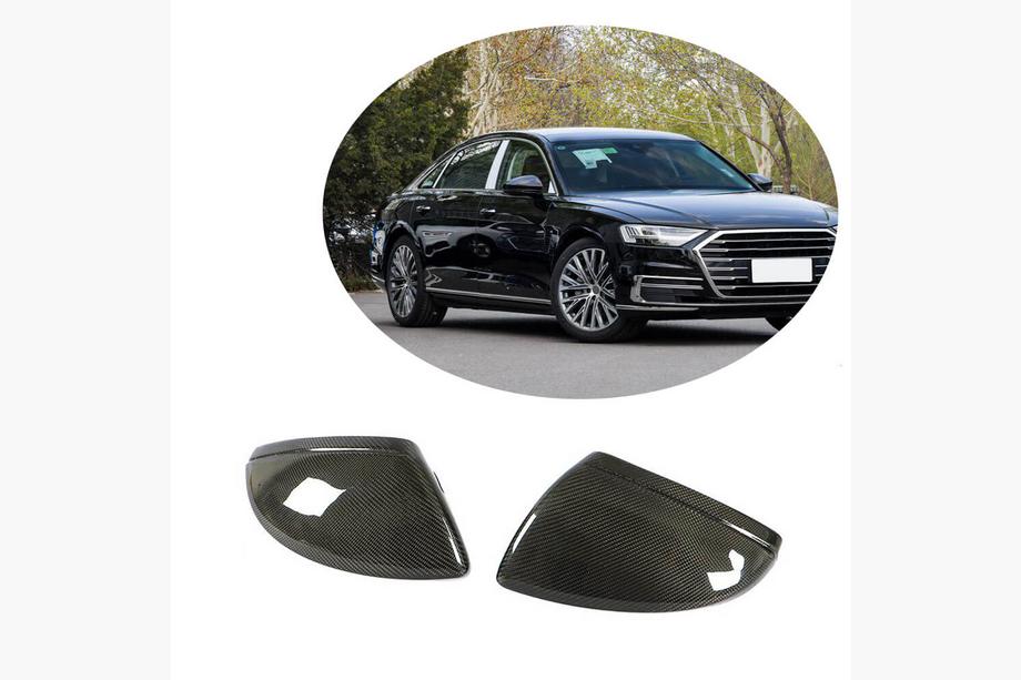 Audi A6 C8 2018–2025 Spiegelabdeckungen Ersatz Style (Carbon) V2 Image