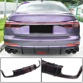 Heckdiffusor für Stoßstange (für Base Sedan 2018-2023, Carbon) Foto 1