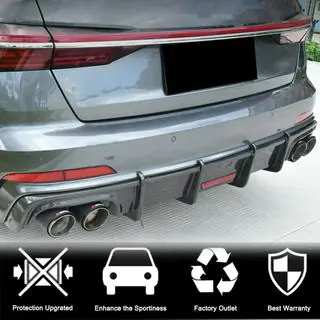 Heckdiffusor für Stoßstange (für Base Sedan 2018-2023, Carbon) Foto 2