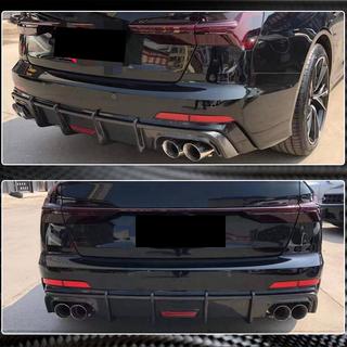 Heckdiffusor für Stoßstange (für Base Sedan 2018-2023, Carbon) Foto 4