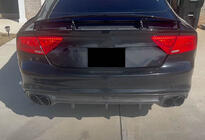 Audi A7 2010-2018 Heckstoßstangendiffusor V1 (für S-Line, 2010-2014, Kunststoff) Foto 6