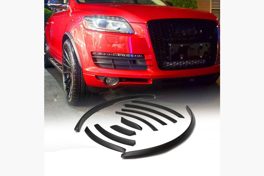 Audi Q7 2005-2015 Radlaufverbreiterungen (Glänzend Schwarz PU) Image