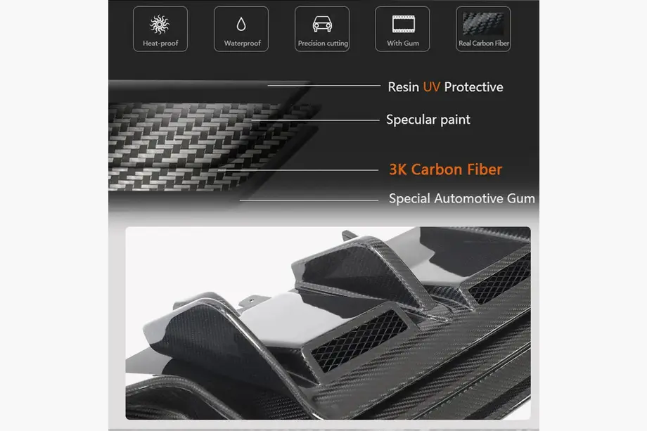 Heckdiffusor V1 (für Spyder 2020+, Carbon) Foto 4