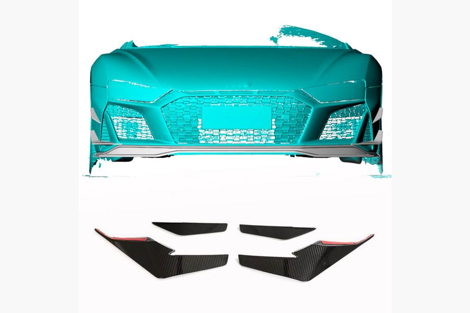 Audi R8 2015- Frontstoßstangenaufsätze V2 (2023+, Carbon) Foto 1