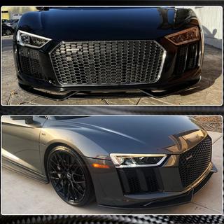 Frontlippe Lip V1 für Frontstoßstange (2015-2020, Carbon) Foto 4