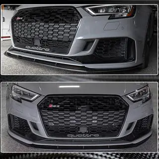 Frontstoßstangen-Lippe V5 (für RS3 Sedan 2017-2020, Carbon) Foto 4