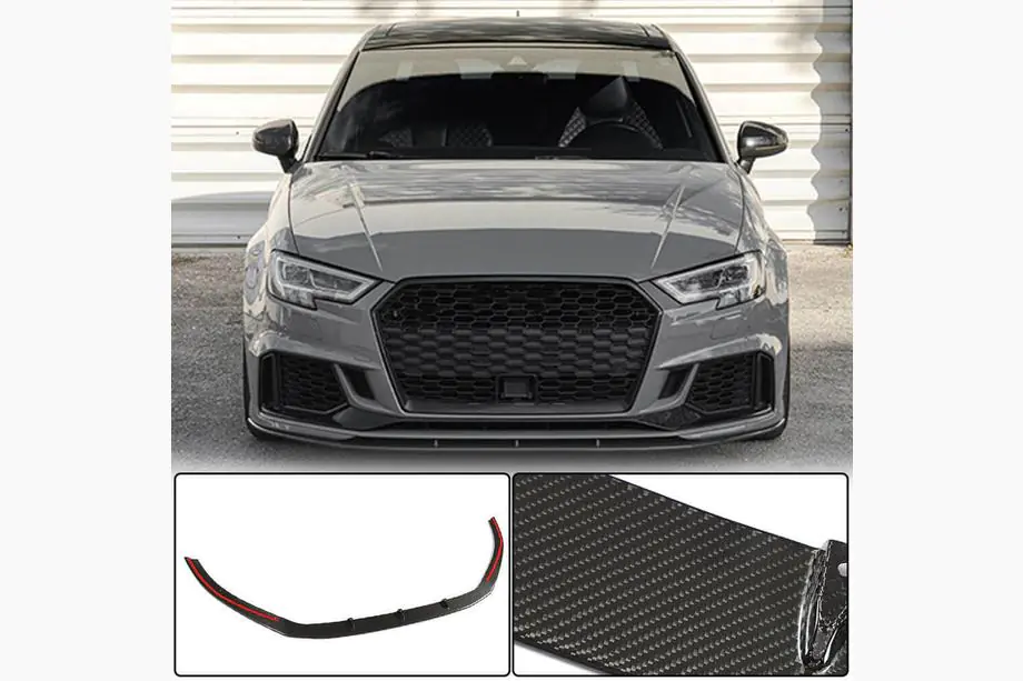 Audi A3 2012-2020 Frontstoßstangen-Lippe V5 (für RS3 Sedan 2017-2020, Carbon) Image