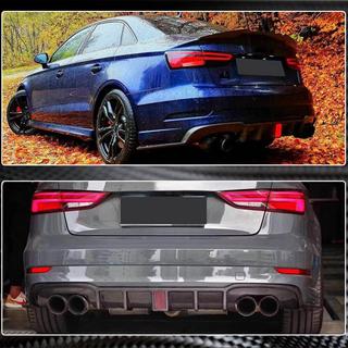 Heckdiffusor mit LED-Bremslicht V2 (für RS3 2017-2019, Carbon) Audi A3 2012-2020 Foto 4