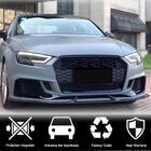 Audi A3 2012-2020 Frontstoßstangen-Aufsätze V3 (für RS3 Sedan 2017-2020, Carbon) Foto 2