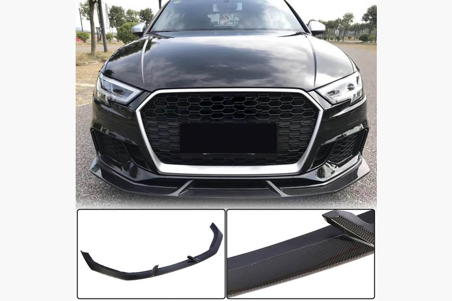 Audi A3 2012-2020 Frontstoßstangen-Aufsätze V3 (für RS3 Sedan 2017-2020, Carbon) Image