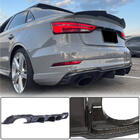 Audi A3 2012-2020 Heckstoßstangen-Diffusor V1 (für RS3 Sedan 2017-2019, Carbon) Foto 1