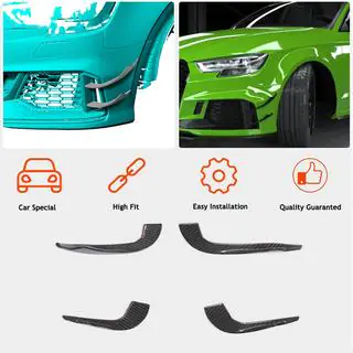 Frontstoßstangen-Lippe V2 (für RS3 Sedan 2017-2020, Carbon) Foto 2