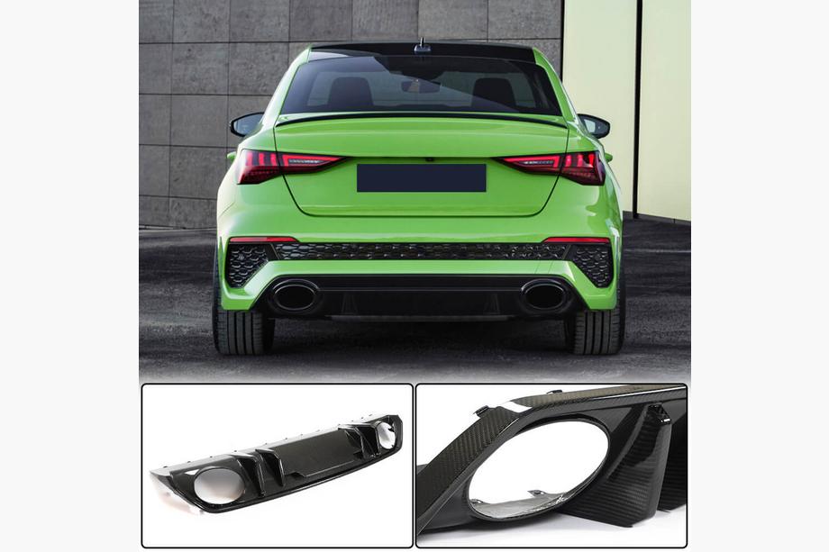 Audi A3 2020- Heckstoßstangen-Diffusor (für RS Sedan, Carbon) Image