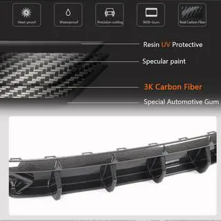 Heckdiffusor Stoßstange (für RS6, Carbon) Foto 3