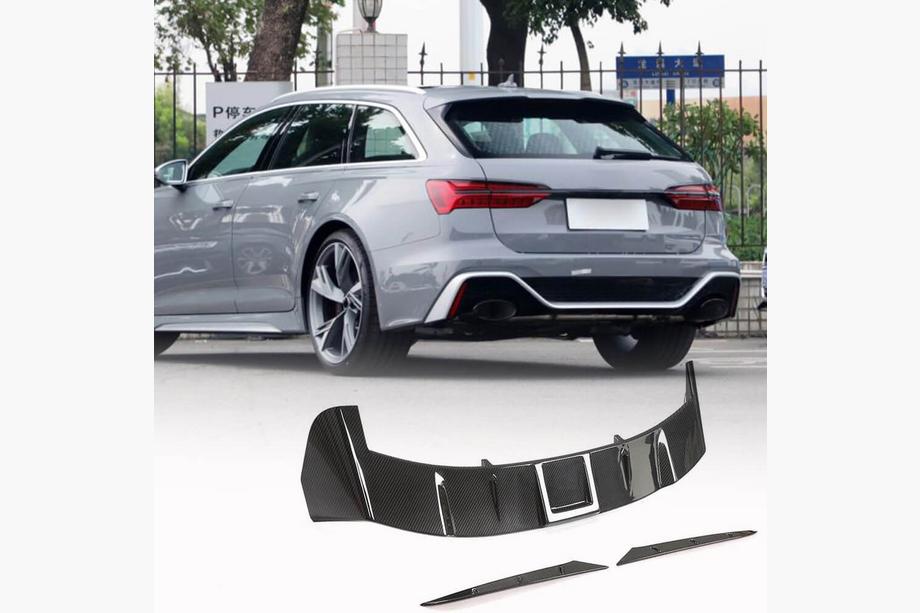 Audi A6 C8 2018–2025 Heckspoiler V2 (für Avant, 3 Stk., Carbon) Image