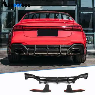 Heckdiffusor Stoßstange (für RS7 2018-2022, Trockencarbon) Foto 1
