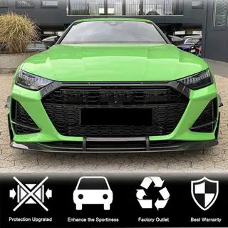 Frontstoßstangen Lippe V1 (für RS7 2018-2022, Trockencarbon) Foto 3