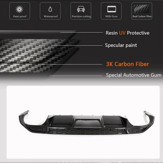Heckstoßstangen-Diffusor V1 (für S-Line Sedan 2020-2023, Carbon) Foto 3