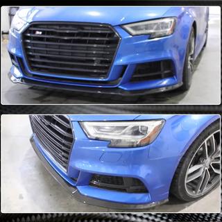 Frontlippe Lip V5 (für S-Line Sedan 2017-2020, Carbon) Audi A3 2012-2020 Foto 4