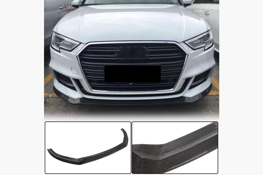 Audi A3 2012-2020 Frontlippe Lip V5 (für S-Line Sedan 2017-2020, Carbon) Image