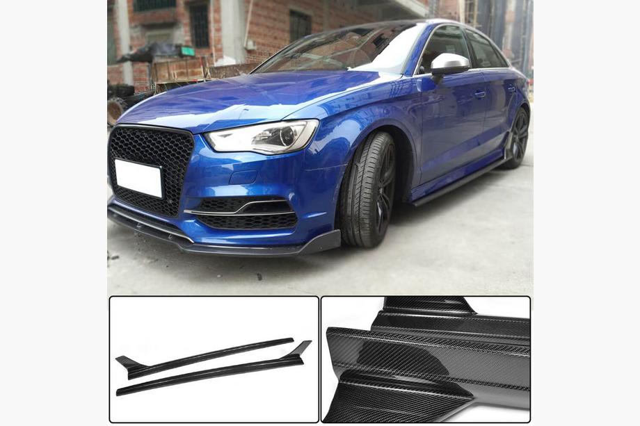 Audi A3 2012-2020 Seitenschweller V4 (für S-Line Sedan, Carbon) Image