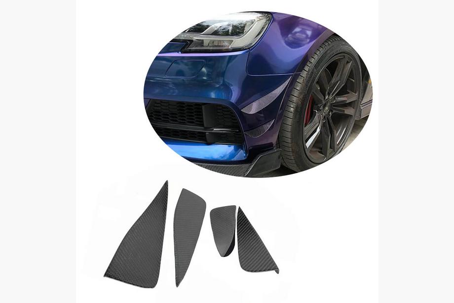 Audi A3 2012-2020 Frontstoßstangen-Lippe (für S-Line Sedan 2017-2020, Carbon) Image