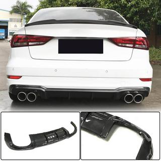 Heckstoßstangen-Diffusor V5 (für S-Line Sedan 2017-2020, Carbon) Audi A3 2012-2020 Foto 1